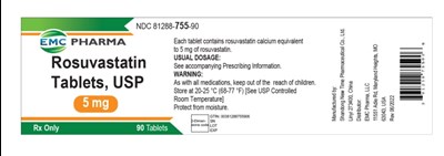 Rosuvastatin 5mg Labels-1.jpg image description - Rosuvastatin 5mg Labels 1
